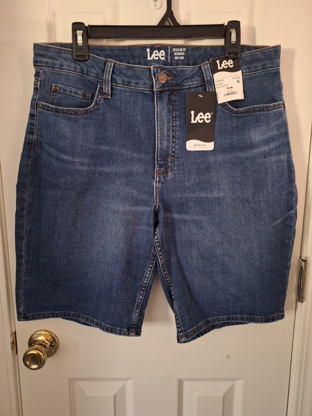 Lee Women's Medium Blue Denim Bermuda Shorts